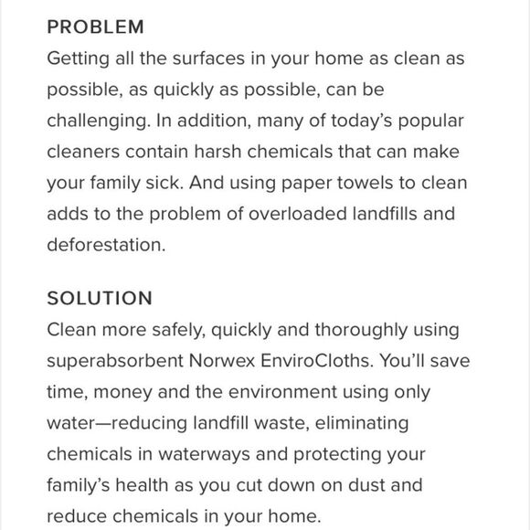 Norwex Enviro Cloth Microfibre Chemical Free Clean - Picture 4 of 7